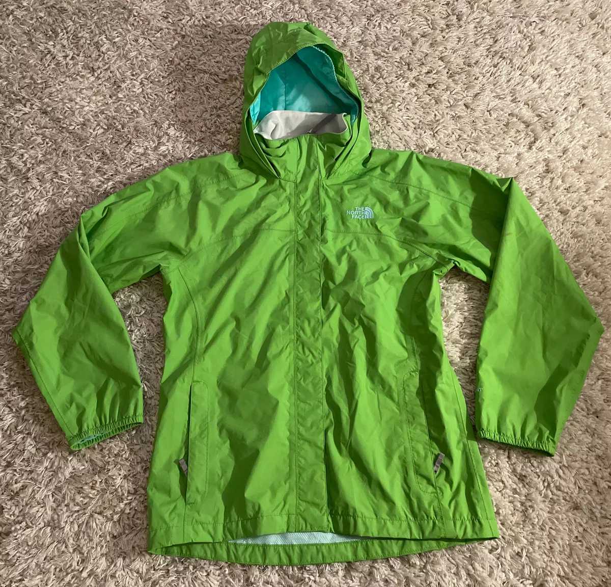 North face hotsell rain jacket green
