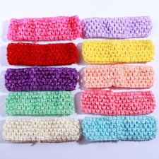 120PCS 4CM Fashion Crochet Elastic Band Hollow out Knit Headband For Hairband
