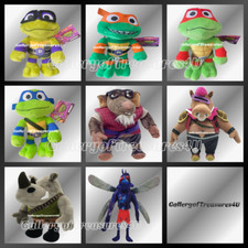 Teenage Mutant Ninja Turtles Mutant Mayhem Plush Michaelangelo Raphael Bebop Fly