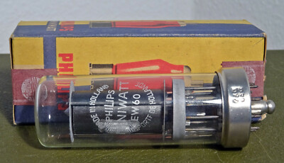 Mega Rarität: Philips Miniwatt Röhre EW60 (Gleichrichter f. EL60) NOS in OVP 