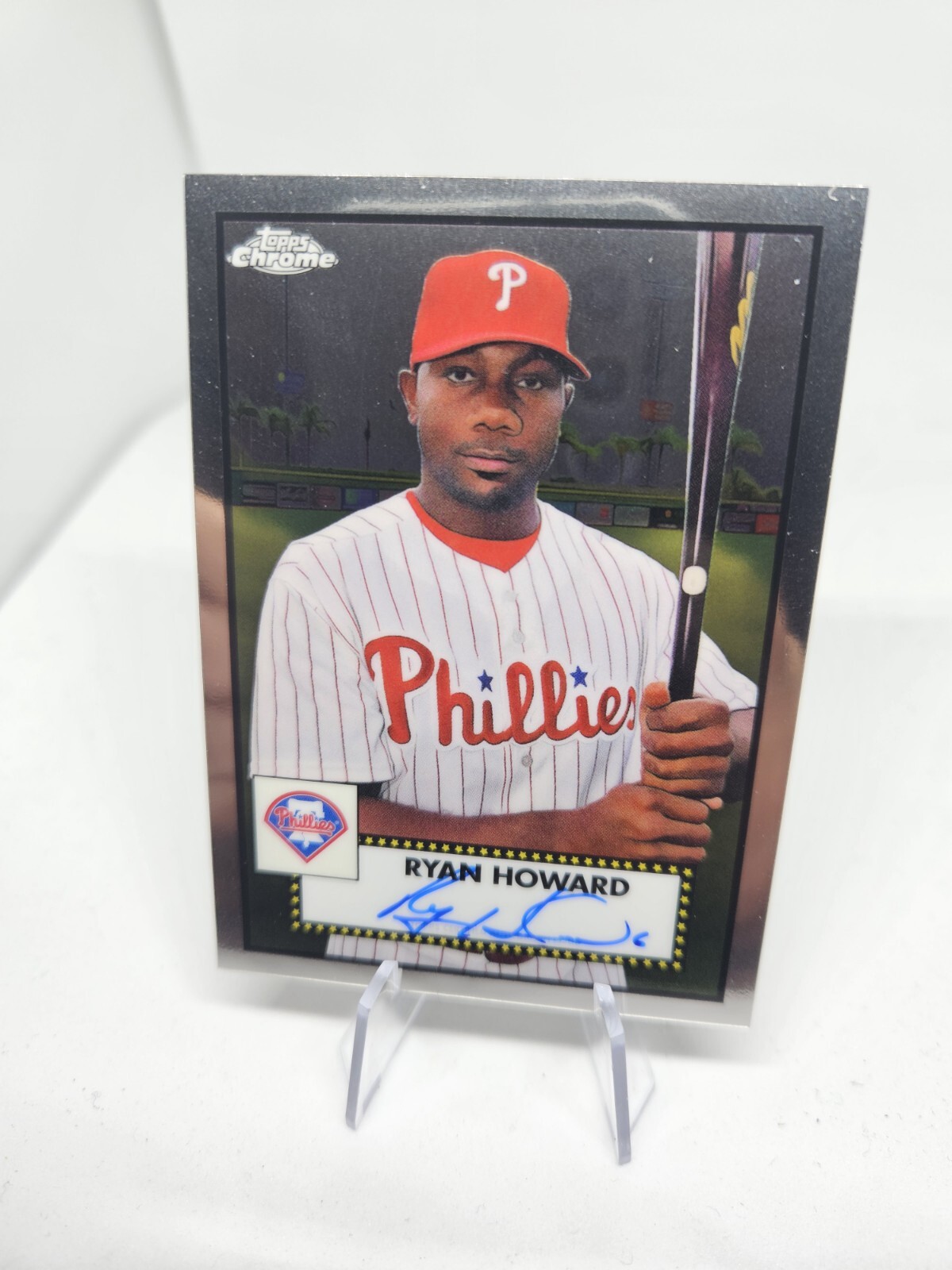 2021 Topps Chrome Platinum Anniversary - Autographs #PA-RHO Ryan Howard (AU)