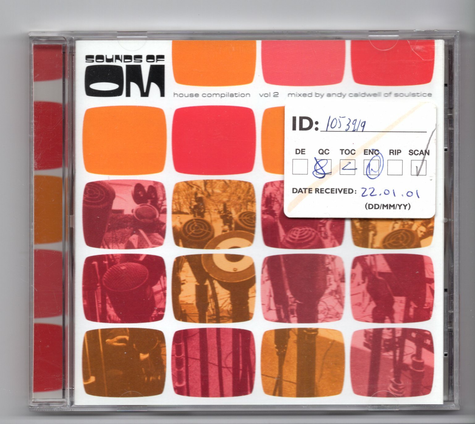 (JF231) Sounds Of Om Vol 2, House Compilation mixed by Andy Caldwell - 2000 CD