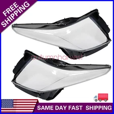 1 Pair Headlight Lamp Cover Lens Fit Cadillac ATS 2013-2018 Replace 2PCS