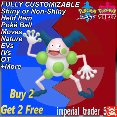 Pokémon Sword and Shield   Shiny Mr. Mime   W/ Best 6IV Customizable