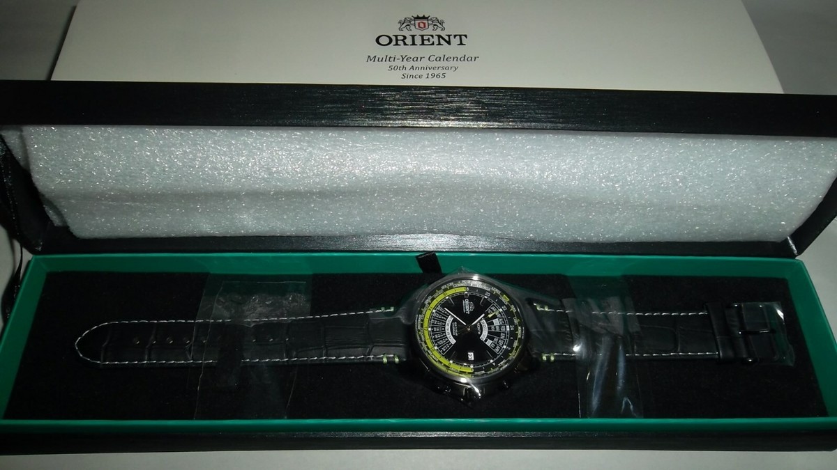 ORIENT 50th Anniversary World Time Multi-Year Calendar 2000