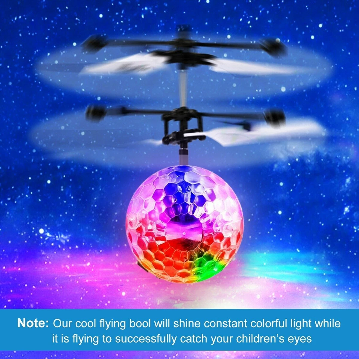 Cool Toys for Boys Flying Ball Mini Drone LED 3 11 Year Old Age