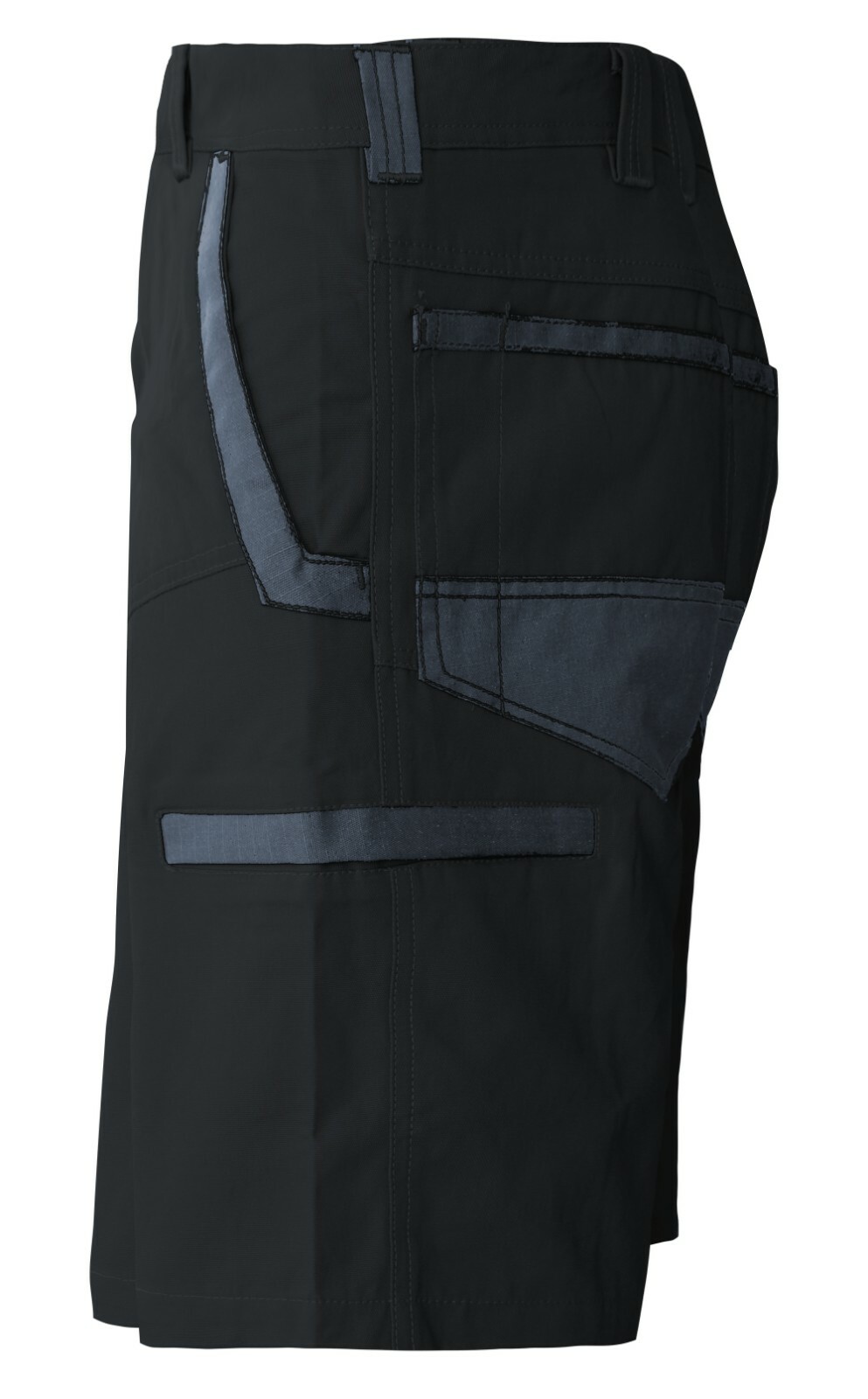 Mens Cargo Cotton Drill Work Shorts UPF 50+ 13 Pockets Tradies Workwear Trousers, Black, 32 main image 1