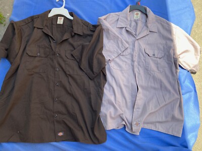 Lot of 2- Dickies Short Sleeve Work Shirts NWOT- 2XL