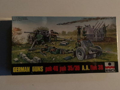 ESCI GERMAN WEAPONS SET IN SHRINK WRAP SC 1/72 FLAT RATE SHIP CANADA UNITED STS