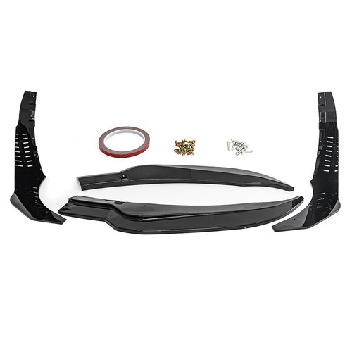 Divisor de labios delantero y winglets negro brillante para Corvette C7 Z06 Stage 3 2014-2019 - Imagen 11 de 12