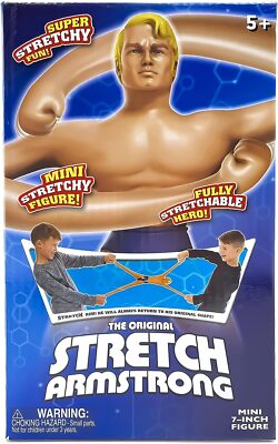 Stretch Armstrong 7 Inch Multi Color Stretchy Action Figure Toy for Kids 5 Up