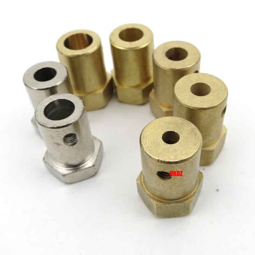 Brass Hex Motor Shaft Coupling Joint 2mm-8mm Adaptor for RC Model Car Boat Wheel - Picture 12 of 23