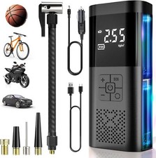 Mini bomba de aire inalámbrica compresor de aire 150 PSI inflador eléctrico neumático coche bicicleta 12 V