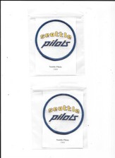 2 SEATTLE PILOTS ORIGINAL PATCHES 1969