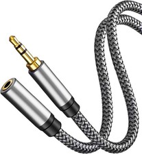 Image of Audio Extension Cable, 3.5mm Aux Stereo Jack Male to Female Audio Cord 1/2/3/5M