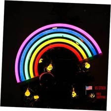 Neon Light,Cute Colorful Neon Signs Battery or USB Powered Led Night Rainbow