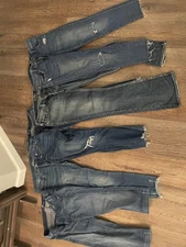 Assorted Lot Of 14 Women’s Jeans - Mix Sizes- Mix Of Styles-mix Brands