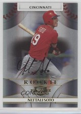 2008 Donruss Threads Rookie Gold Signatures 8/100 Neftali Soto #110 Auto 0af