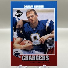 2001 Drew Brees Upper Deck Vintage #251 Rookie Card RC. rookie card picture