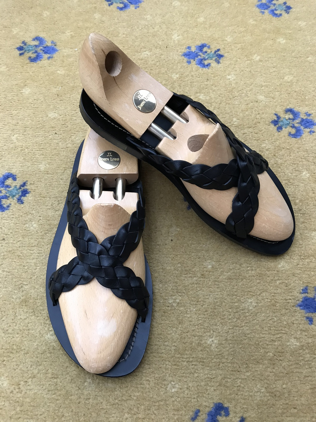 Gucci Leather Sandals Shoes Black Plaited Strap Decorative Mens UK 9 US 10 EU 43 thumbnail 4