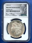1878 S NGC George Morgan Signature Silver Dollar $1 US Mint BU Coin Blast White