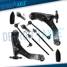 10pc Front Lower Control Arms Sway Bar Links for 2005-2009 Kia Spectra Spectra5