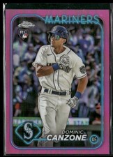 2024 Topps Chrome - Pink Refractor #133 Dominic Canzone (RC)