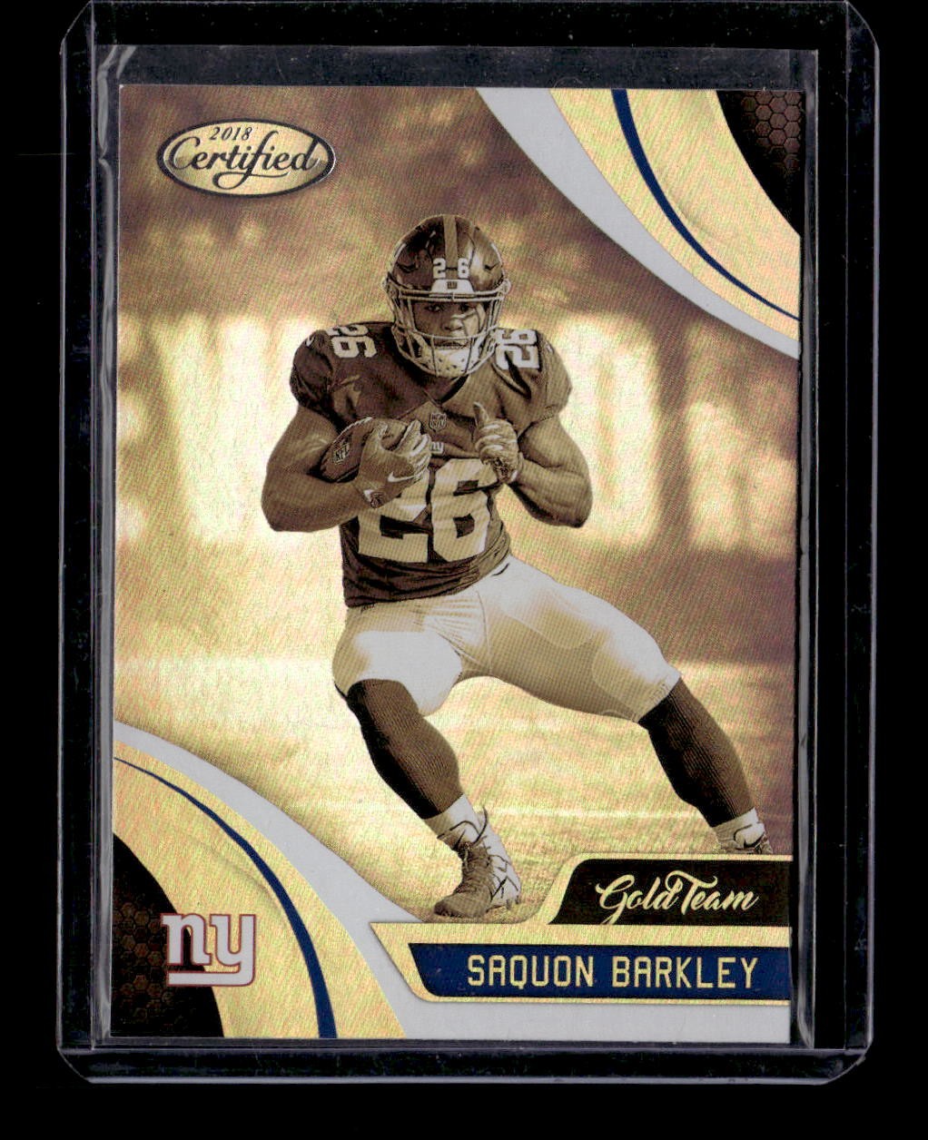 2018 Panini Certified #GT-SAB Saquon Barkley Gold Team