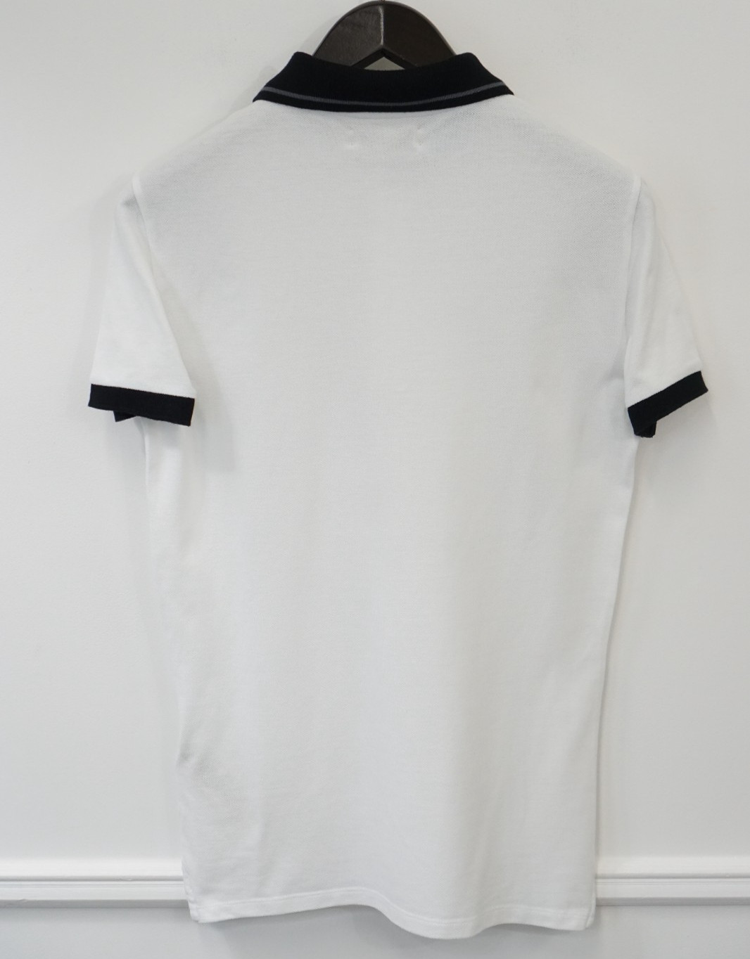 Men Burberry Polo Shirt Casual Pullover White Atkins  Size S US38 image 2