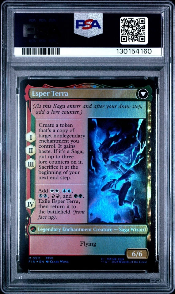 2025 MTG FINAL FANTASY 0511 TERRA/ESPER TERRA, MAGICAL ADEPT FOIL PSA 10 LOW POP - Image 2 of 2