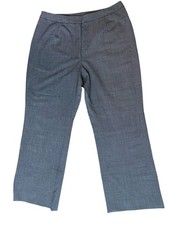Lands End Classic Grey Dress Pants Size 14 P Business Casual Preppy Quiet Luxury