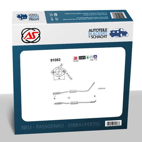 AS Katalysator Hinten für Suzuki SX4 + Fiat Sedici 1.6 16V 4X4-image