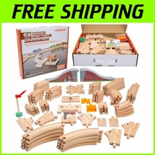 Beech Wood Train Tracks Compatible with Thomas, Brio