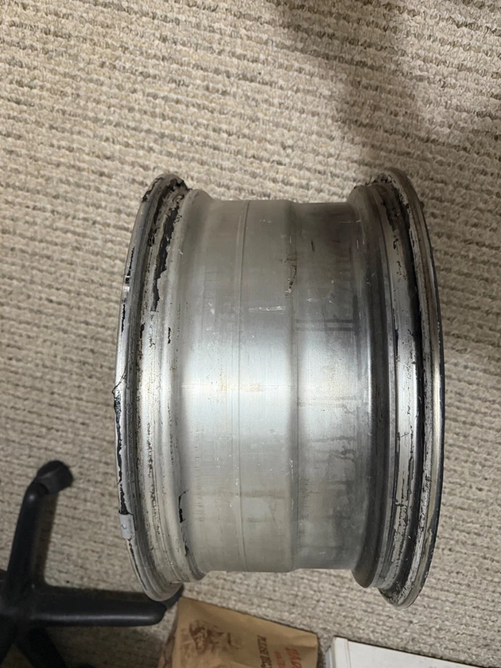 4 USED OEM ENKEI 370z wheels 18 STAGGERED! - Image 3 of 4