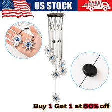 Wind Chimes Large Deep Tone Chapel Bells 5 Tubes Outdoor Garden Home Decor Gift