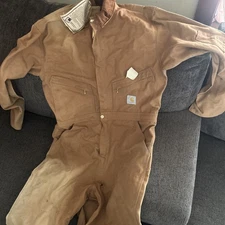 VTG Carhartt Canvas Coveralls 996 Workwear Men’s 40t  Distressed With Tag