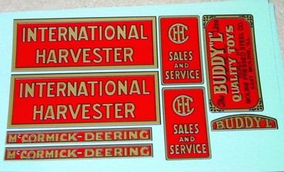 Buddy L Red Baby International Truck Sticker Set BL-112