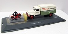 Hanomag L28 Florette Kreidler promo truck w/ Policeman Motorcycle 1/43 Schuco