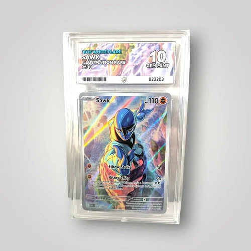 Sawk 130/086 (Illustration Rare) ACE 10 (Gem Mint) – Scarlet & Violet: White Fla