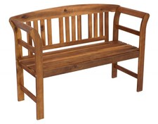 Gartenbank Holzbank Landhausbank Bank ROSARIO 2-sitzer Akazie Holz,  2. WAHL