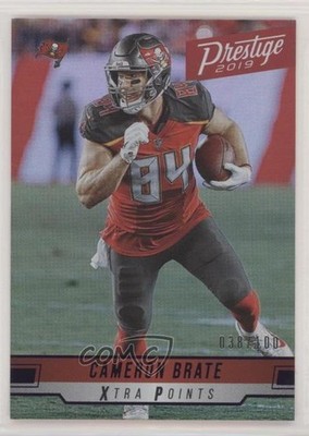 2019 Panini Prestige Xtra Points Purple 38/100 Cameron Brate #75 z5b