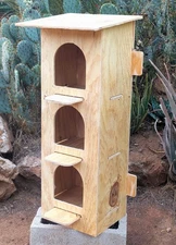 PIGEON NESTING BOXES - 3 HOLE - Vertical