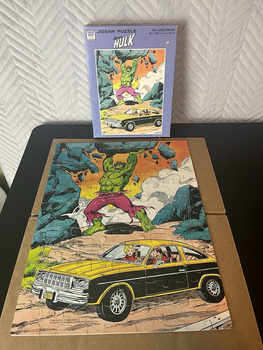 S*H様 The Real McCoy's ジグソーパズル Vintage 80s The Incredible Hulk Jigsaw Puzzle Complete In Box