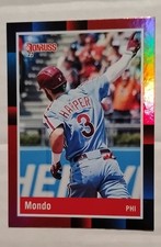 2022 Panini Donruss - Retro 1988 Variation Bryce Harper #251 Holo Red Mondo
