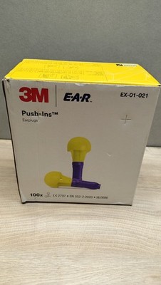 3M Ohrstöpsel 100 Paar E-A-R Push-Ins EX-01-021 ohne Kabel SNR 35dB