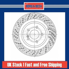 2x Brake Discs Vented Grooved For Mercedes SL R230 350 Borg Rear A2304231512