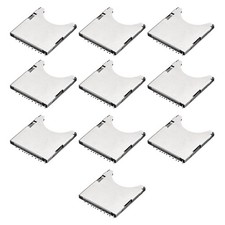 SD Memory Card Socket Holder Spring Loaded Push Type 10 Pin 10pcs