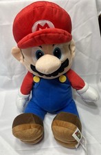 Super Mario Bros Mario Jumbo Plush 22 Large Stuffed Nintendo 2015 W/pocket EUC