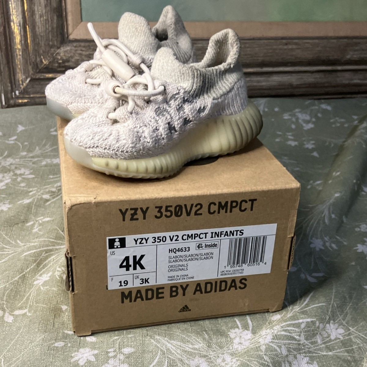  YEEZY 23.5㎝ adidas Yeezy 350 V2 CMPCT Infants Sneaker Beige Knit Size 4K