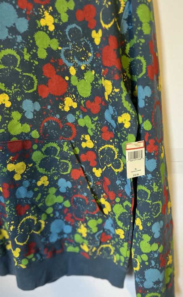 Sudadera con Capucha Disney Mickey Mouse Juvenil Mickey Estampado Completo Nueva con Etiquetas Disney Store Foto 2 de 4